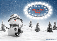 eKartki Kartki elektroniczne - Bożonarodzeniowy Bałwanek Zaśnieżony bałwanek, 