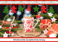 eKartki Kartki elektroniczne - Bożonarodzeniowa Kawa Smakowitej świątecznej kawy, 