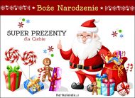 eKartki Kartki elektroniczne - Bożonarodzeniowy Mikołaj Super prezenty, 