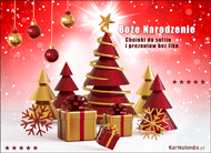 eKartki Kartki elektroniczne - Bożonarodzeniowa Choinka Świąteczne prezenty, 