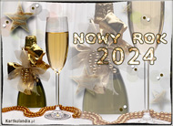 eKartki Nowy Rok Noworoczny szampan 2023, 