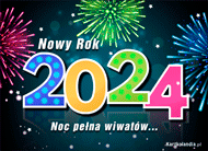 eKartki Kartki elektroniczne - Nowy Rok Noc pełna wiwatów 2022, 