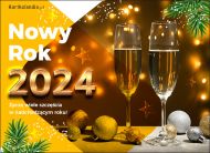 eKartki Kartki elektroniczne - Darmowa ekartka noworoczna Nowy Rok 2024 pełen szczęścia!, 
