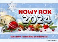 eKartki Kartki elektroniczne - Darmowa ekartka noworoczna Powitajmy Nowy Rok 2024, 