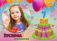 eKartki Urodzinowe Życzenia dla siedmiolatki, 
