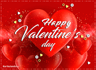 eKartki Kartki elektroniczne - Serce na Walentynki Kartka Happy Walentines Day!, 