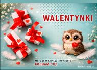 eKartki e-Kartka walentynkowa | Wyślij Darmowe Życzenia Moje serce należy do Ciebie!, 