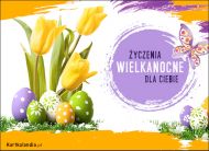 eKartki Kartki elektroniczne - Wielkanocne Kwiaty Życzenia - Wielkanoc, 