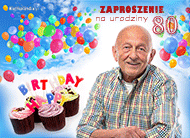 eKartki Zaproszenia 80 urodziny u dziadka, 