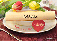 eKartki Kartki elektroniczne - Kolacja Romantyczna kolacja, 