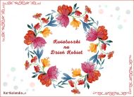 eKartki Kartki elektroniczne - e-Kartki z życzeniami dla Kobiet Kwiatuszki na Dzień Kobiet, 