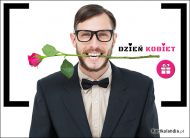eKartki Kartki elektroniczne - Darmowe e-kartki Dzień Kobiet Róża od faceta, 