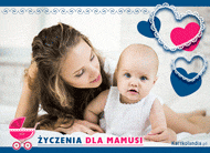 eKartki Kartki elektroniczne - Serce na Dzień Matki Życzenia dla mamusi, 