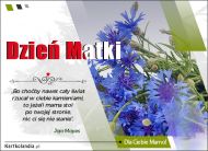 eKartki Kartki elektroniczne - Kwiaty na Dzień Matki Bławatki dla mojej Matki, 