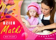 eKartki Kartki elektroniczne - e Pocztówki online Dzień Matki - Moc Życzeń, 