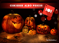 eKartki Kartki elektroniczne - Darmowe e Pocztówki Halloween Cukierek albo Psikus!, 