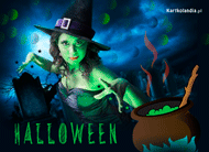 eKartki Kartki elektroniczne - e Pocztówki na Halloween Magia w Halloween, 