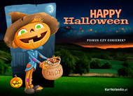 eKartki Kartki elektroniczne - e Pocztówki na Halloween Słodkie Halloween, 