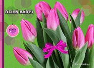 eKartki Kartki elektroniczne - Kartki na Dzień Babci Tulipany dla Babci, 