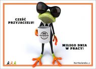 eKartki Kartki elektroniczne - e-Kartka z żabą Cześć Przyjacielu!, 