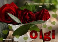 eKartki Kartki elektroniczne - Olga Życzenia imieninowe dla Olgi, 