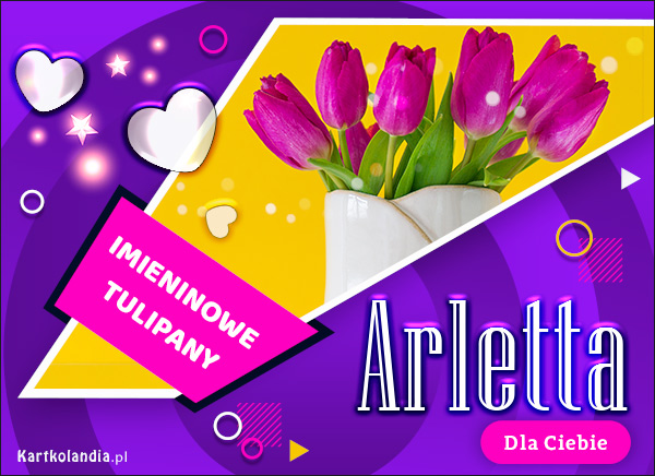 Arletta - Imieninowy bukiet tulipanów