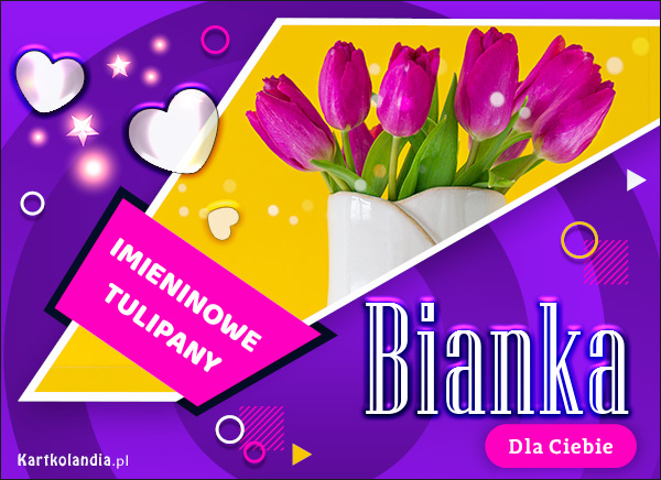 Bianka - Imieninowy bukiet tulipanów