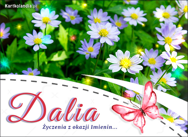 Dalia - Życzenia z okazji Imienin