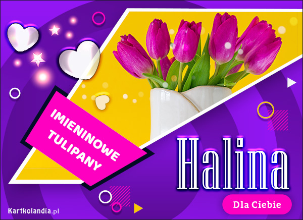 Halina - Imieninowy bukiet tulipanów