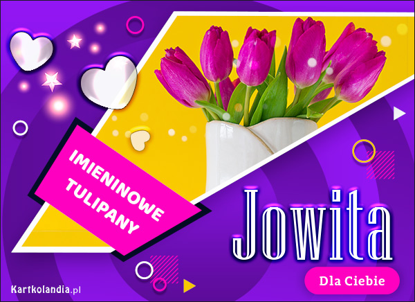 Jowita - Imieninowy bukiet tulipanów
