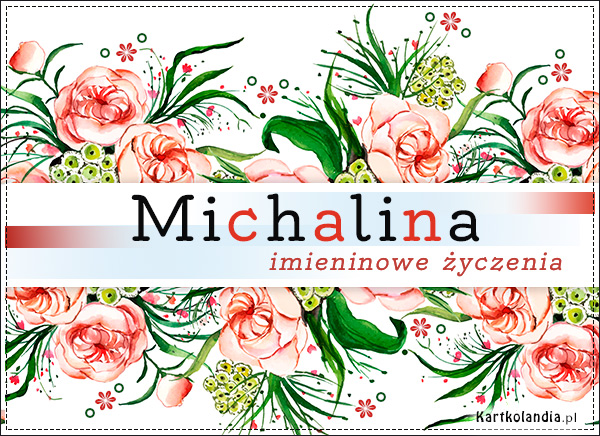 Michalina - Kwiaty na Imieniny
