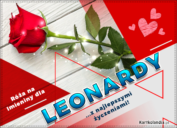Róża na Imieniny dla Leonardy