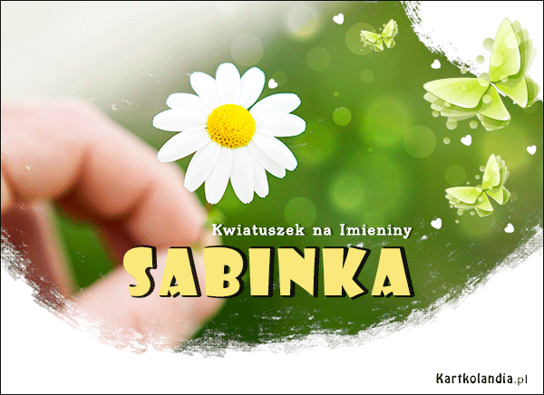Sabinka - Kwiatuszek na Imieniny