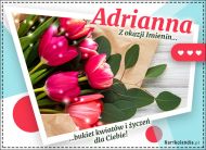 eKartki Imienne Damskie Adrianna - Bukiet kwiatów, 