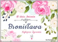 eKartki Imienne Damskie Bronisława, Bronia, Bronka..., 