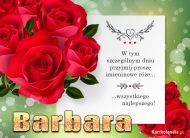 eKartki Imienne Damskie Bukiet róż dla Barbary, 