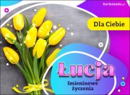 eKartki Kartki elektroniczne - Kartki kwiaty Bukiet z życzeniami dla Łucji, 