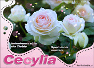 eKartki Imienne Damskie Cecylia - Imieninowa róża dla Ciebie, 