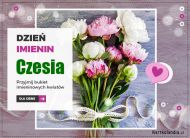eKartki Imienne Damskie Czesia - Przyjmij kwiaty!, 