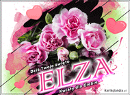 eKartki Kartki elektroniczne - Życzenia imieninowe dla Elzy Elza - Imieninowe kwiaty dla Ciebie, 