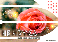 eKartki Imienne Damskie Henryka - Róża dla Ciebie, 