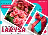 eKartki Kartki elektroniczne - Kartki kwiaty Imieninowe prezenty dla Larysy, 