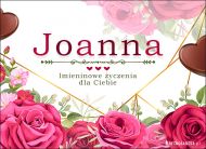 eKartki Imienne Damskie Imieninowe róże dla Joanny, 