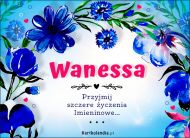 eKartki Imienne Damskie Imieninowe życzenia dla Wanessy, 