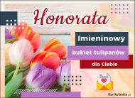 eKartki Kartki elektroniczne - e-Kartka na imieniny Imieninowy bukiet dla Honoraty, 