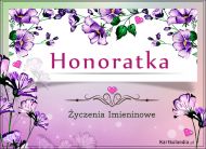 eKartki Kartki elektroniczne - Życzenia 100 lat Imieniny obchodzi Honoratka, 