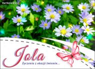 eKartki Kartki elektroniczne - Kwiaty Jola - Życzenia z okazji Imienin, 