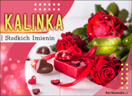 eKartki Kartki elektroniczne - 100 lat Kalinka - Słodkich Imienin!, 