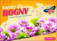 eKartki Imienne Damskie Kwiaty dla Bogny, 
