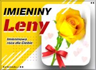 eKartki Kartki elektroniczne - Kartki kwiaty Lena - Imieninowa róża dla Ciebie, 